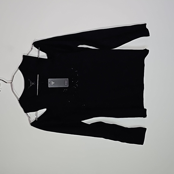 Guess medium black new with tags long sleeve shirt - Picture 1 of 7